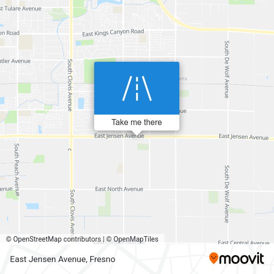 Mapa de East Jensen Avenue