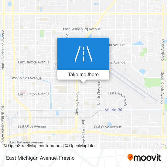 East Michigan Avenue map