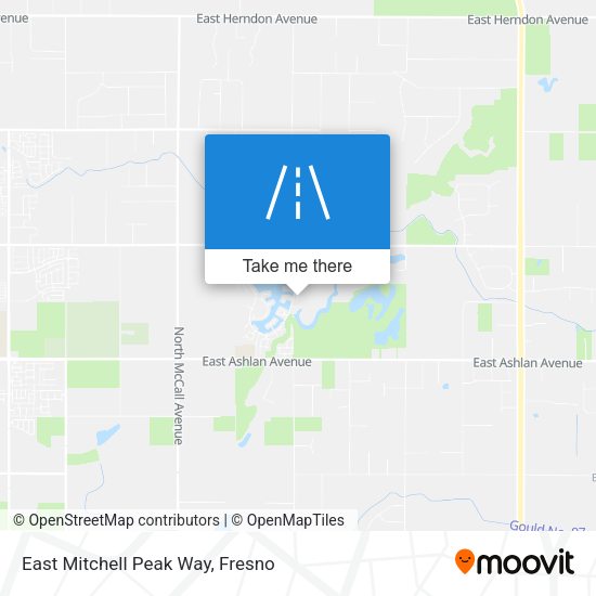 East Mitchell Peak Way map