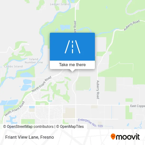 Friant View Lane map
