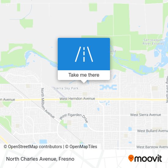 North Charles Avenue map