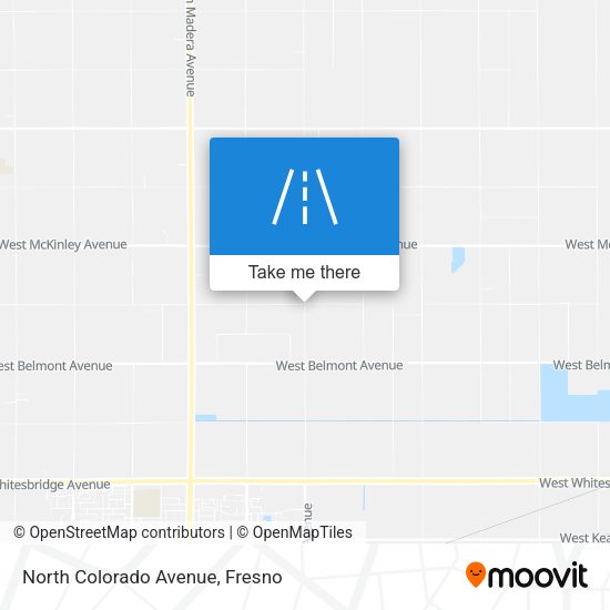 North Colorado Avenue map