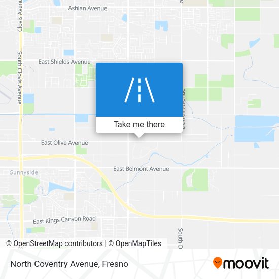 North Coventry Avenue map