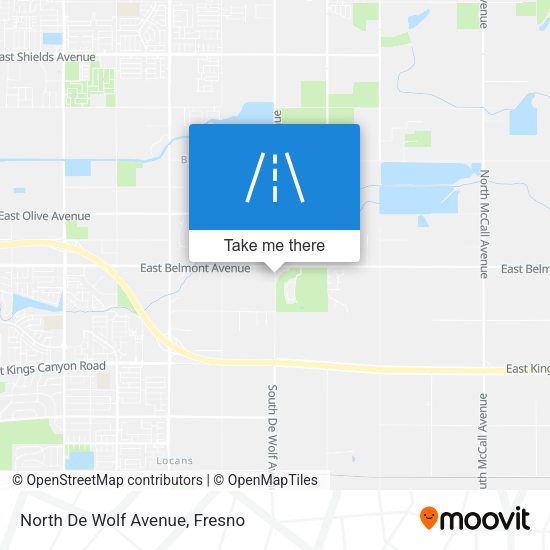 North De Wolf Avenue map