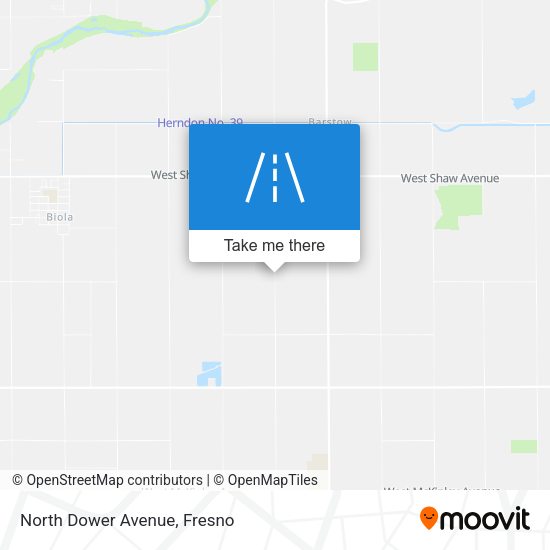 North Dower Avenue map