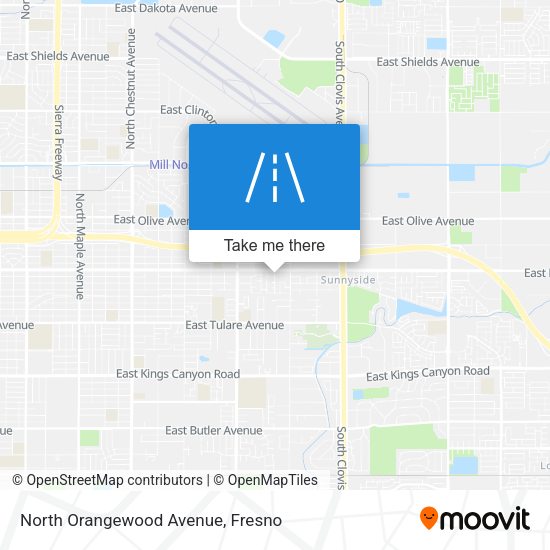 North Orangewood Avenue map