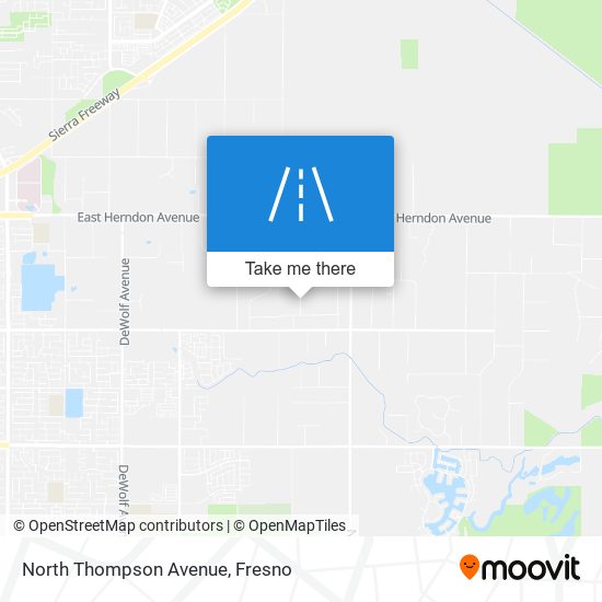 North Thompson Avenue map