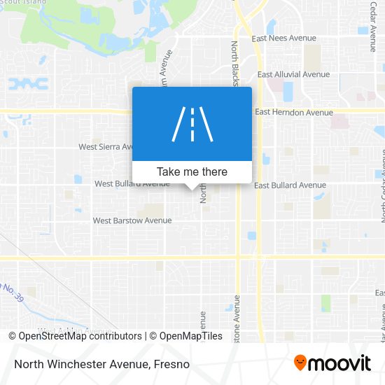 Mapa de North Winchester Avenue