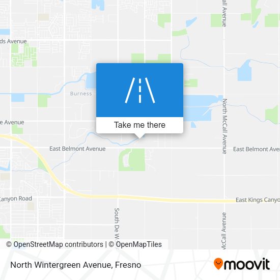 Mapa de North Wintergreen Avenue