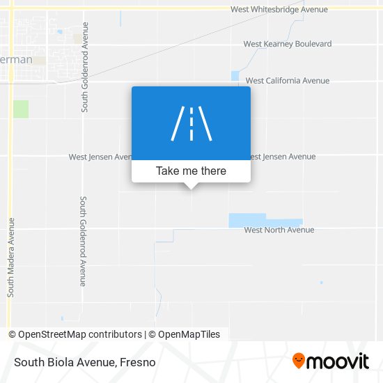 South Biola Avenue map