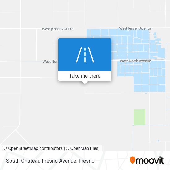 South Chateau Fresno Avenue map