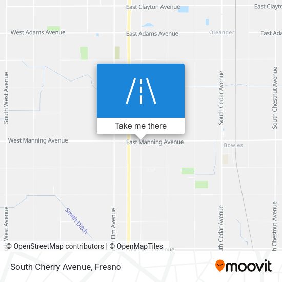 South Cherry Avenue map