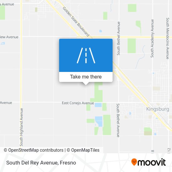 South Del Rey Avenue map