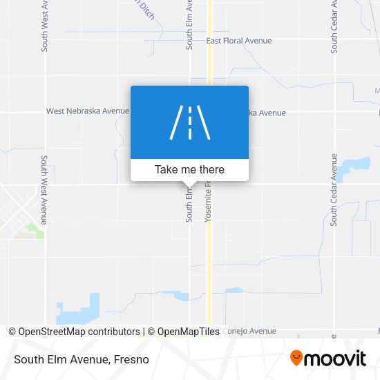 South Elm Avenue map