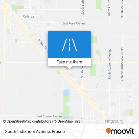 South Indianola Avenue map