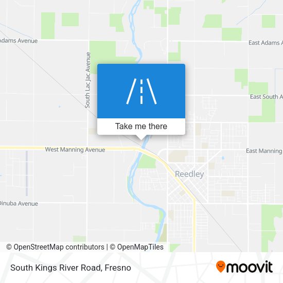 South Kings River Road map