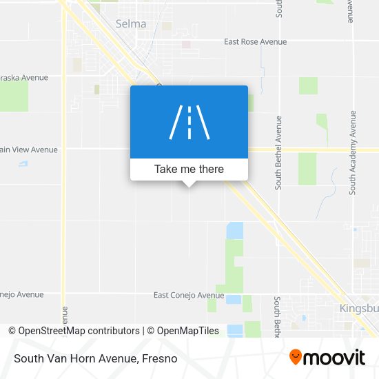 South Van Horn Avenue map