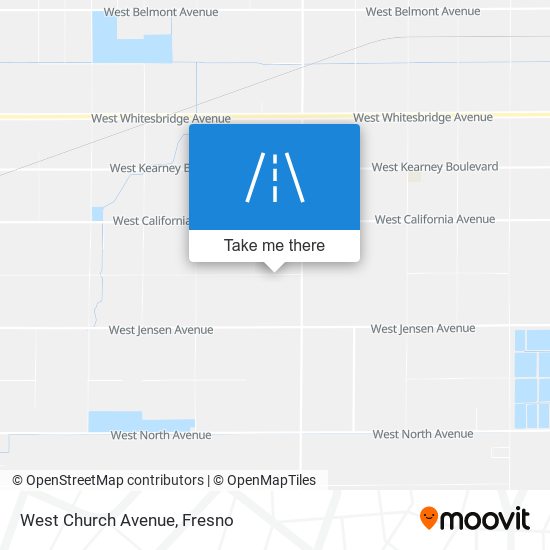 West Church Avenue map