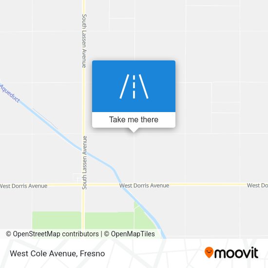 West Cole Avenue map