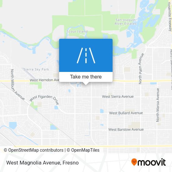 Mapa de West Magnolia Avenue