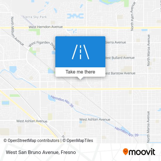 Mapa de West San Bruno Avenue