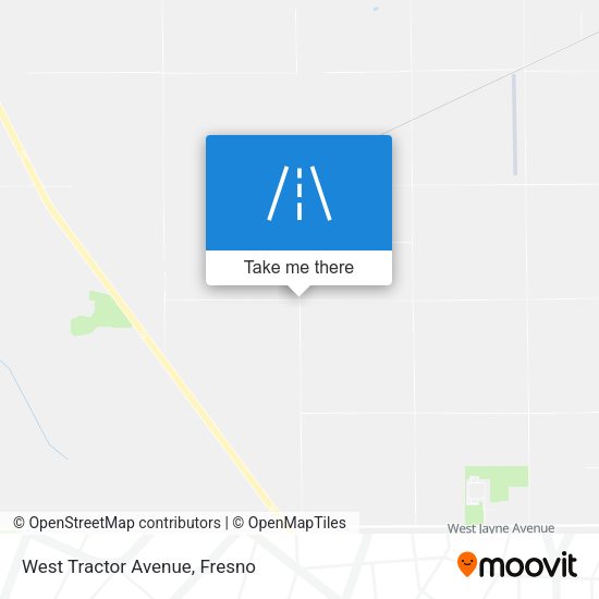 West Tractor Avenue map