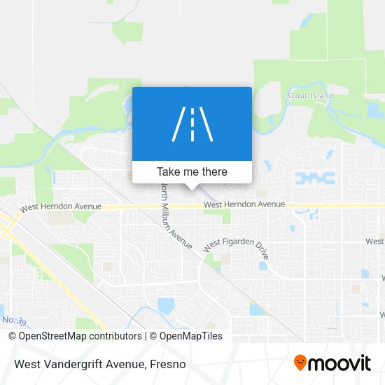 West Vandergrift Avenue map