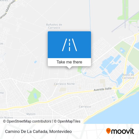 Camino De La Cañada map