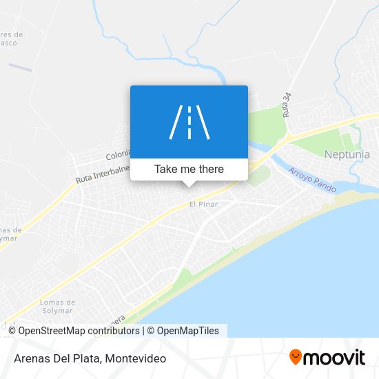 Arenas Del Plata map