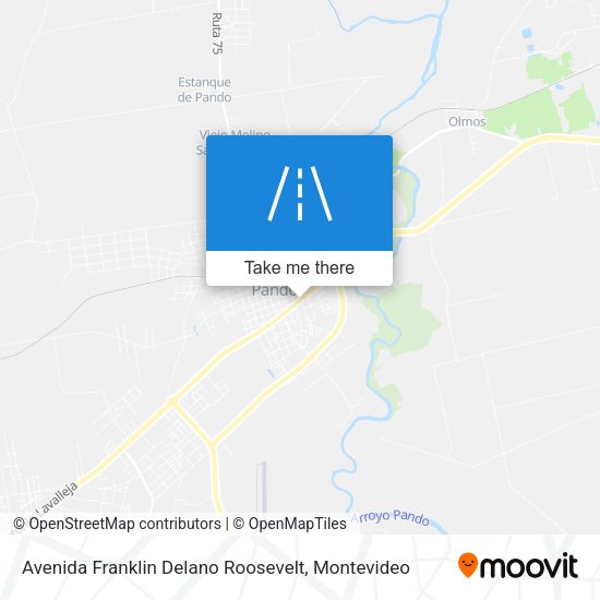 Avenida Franklin Delano Roosevelt map