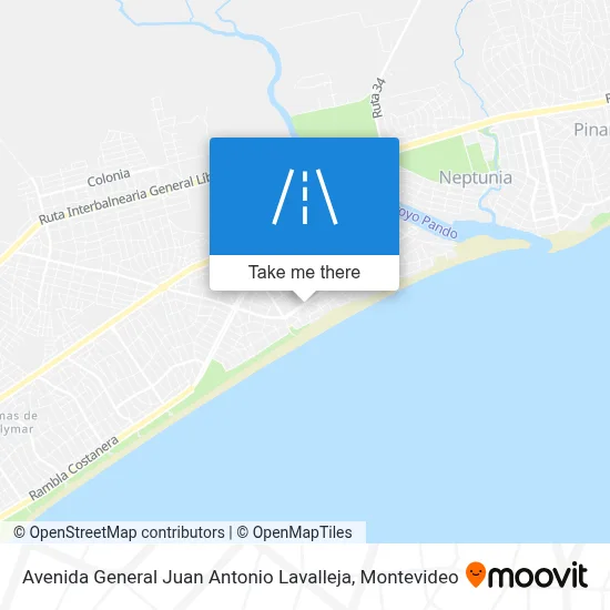 Avenida General Juan Antonio Lavalleja map