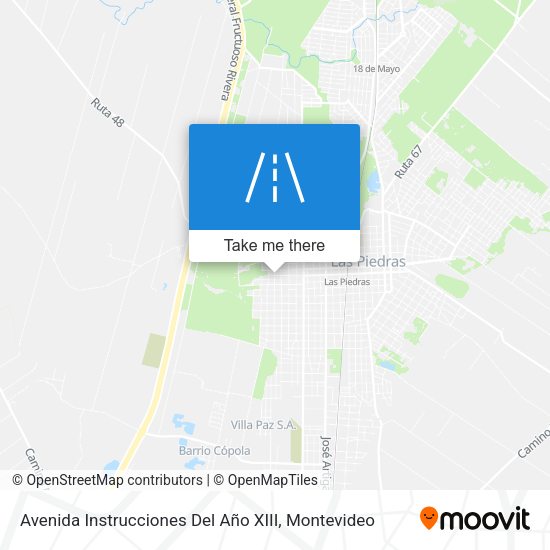 Avenida Instrucciones Del Año XIII map