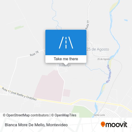 Blanca More De Mello map