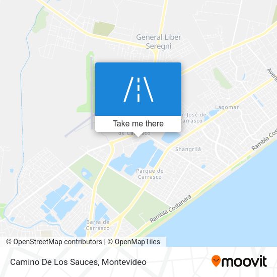 Camino De Los Sauces map
