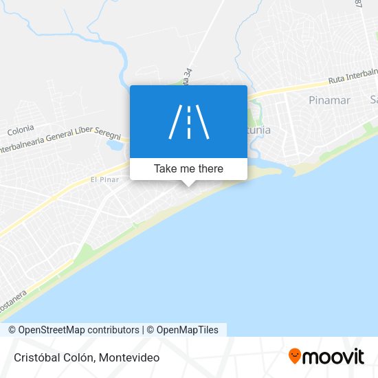 Cristóbal Colón map