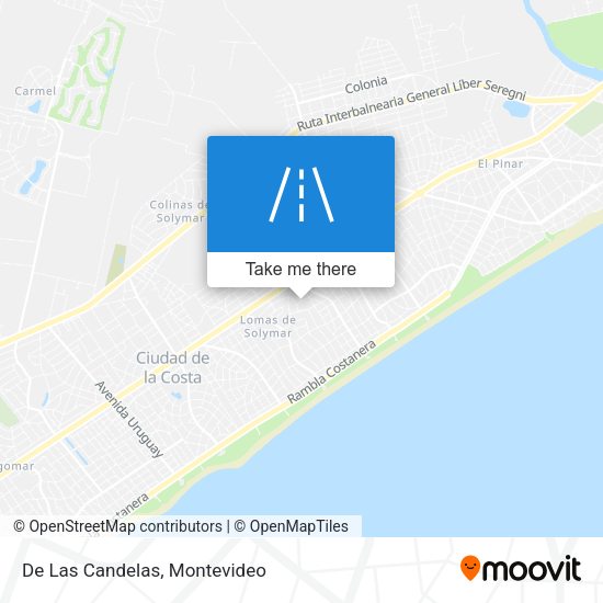 Mapa de De Las Candelas