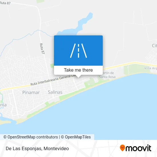 De Las Esponjas map