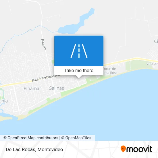 De Las Rocas map