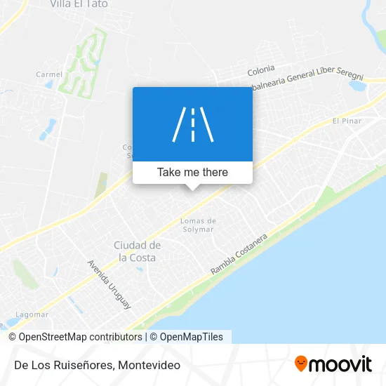 De Los Ruiseñores map