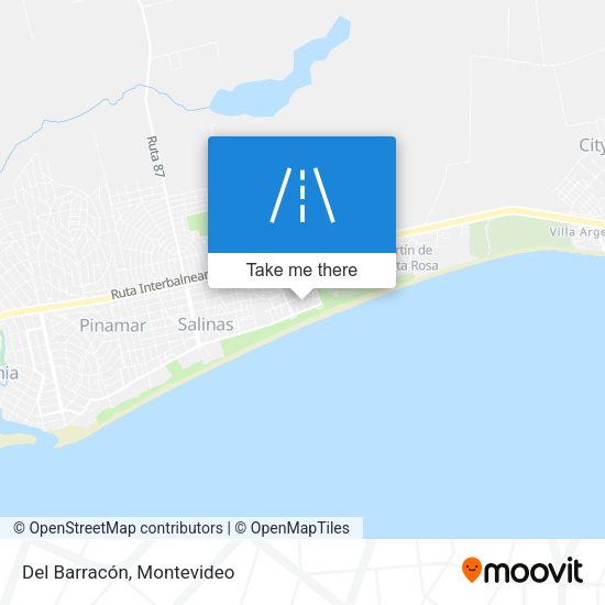 Del Barracón map