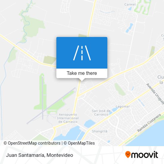 Juan Santamaría map