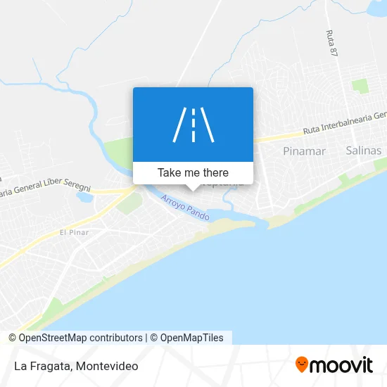 La Fragata map