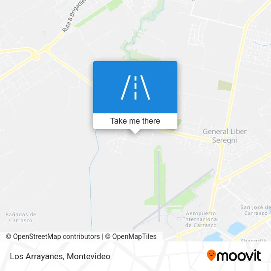 Los Arrayanes map