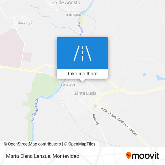 Mapa de María Elena Lenzue