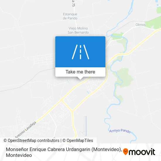Monseñor Enrique Cabrera Urdangarin (Montevideo) map