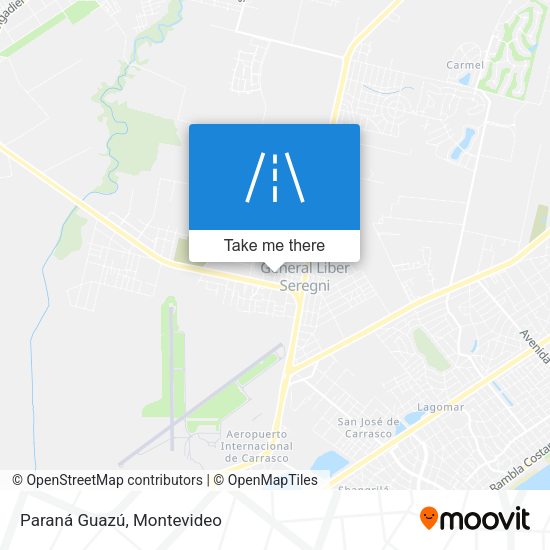 Paraná Guazú map
