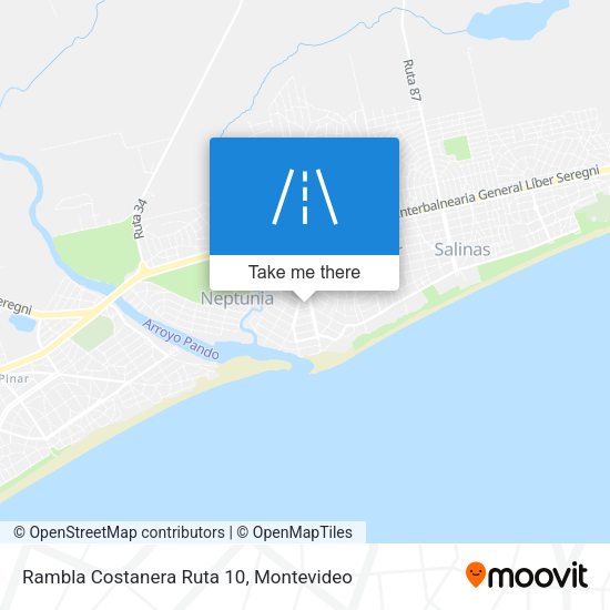 Rambla Costanera Ruta 10 map