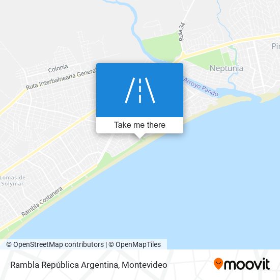 Mapa de Rambla República Argentina