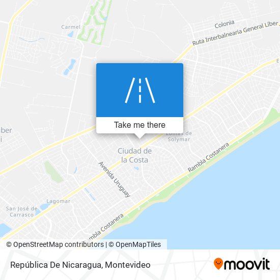 Mapa de República De Nicaragua