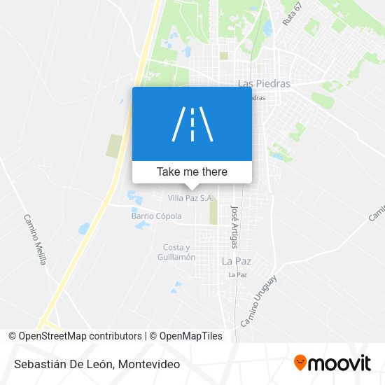 Sebastián De León map